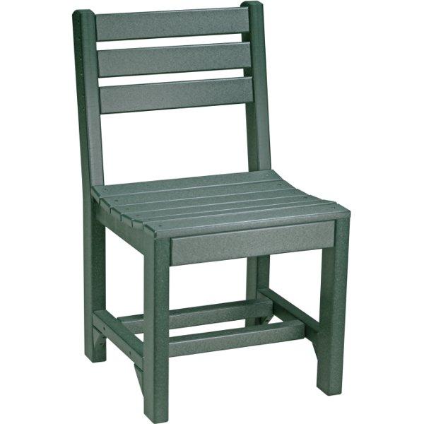 Island Side Chair - Modern Wicker Patio Dining Chair for Outdoor, Garden, Poolside & Porch Use - Lightweight & Durable Rattan Furniture for Backyard, Deck & Balcony