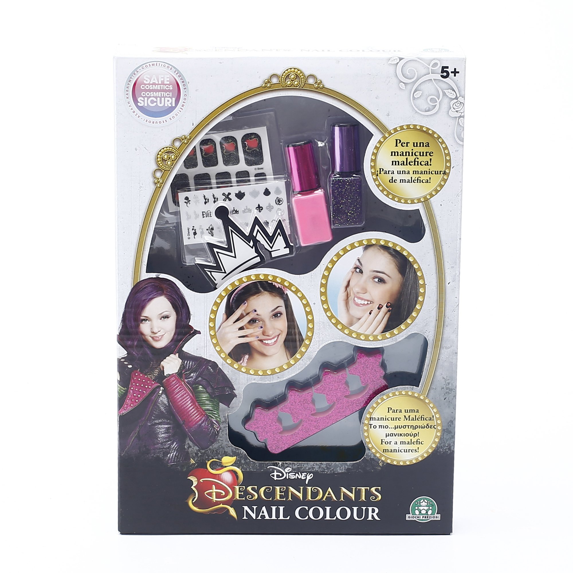Descendants Inspired Nail Art Kit - DIY Disney Nail Stickers & Decals for Kids & Teens - Perfect for Birthday Parties, Cosplay, and Themed Events