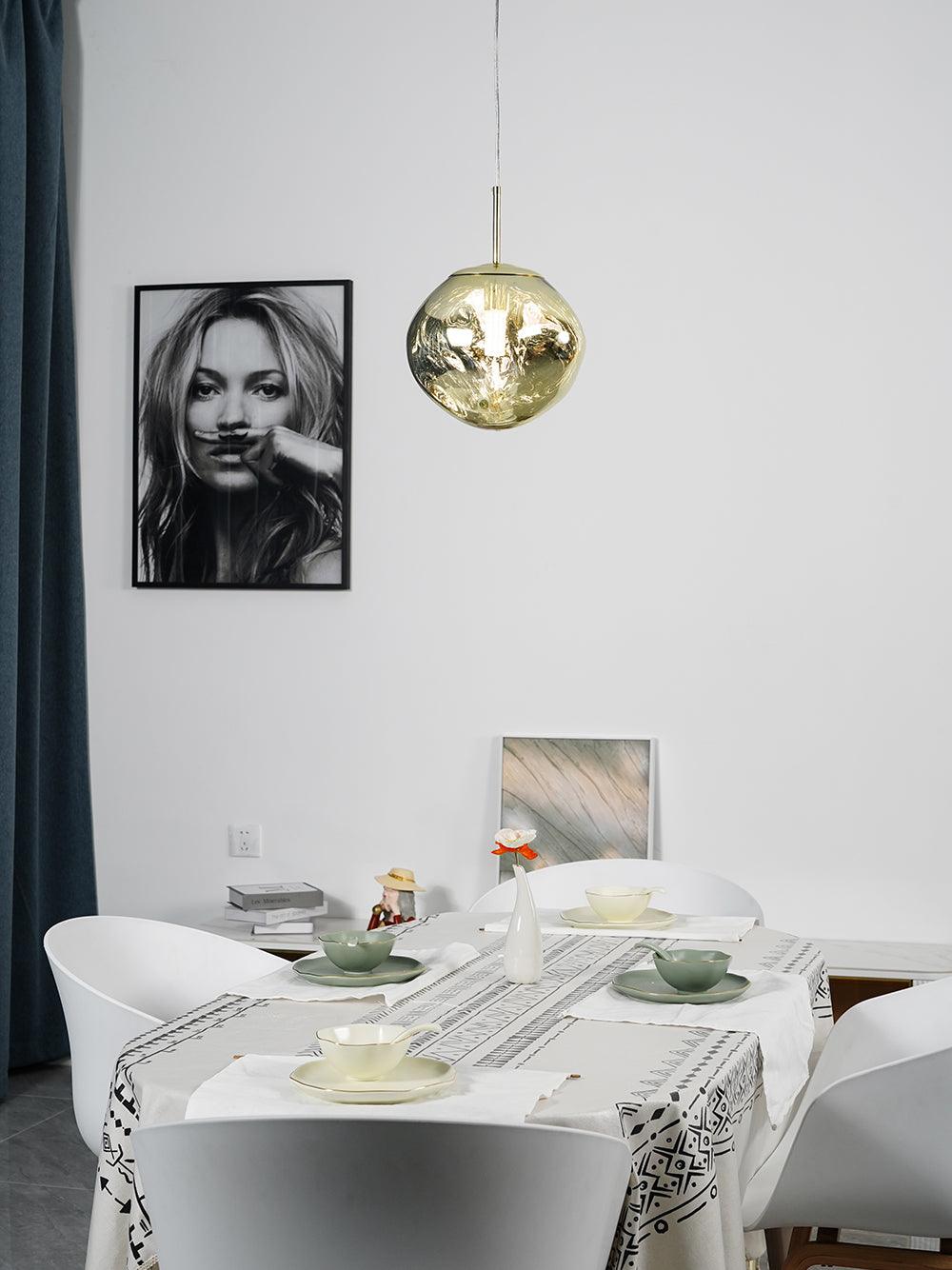 Modern Lava Pendant Lamp - Stylish Volcanic Glass Ceiling Light Fixture for Living Room, Bedroom & Dining Room Decor