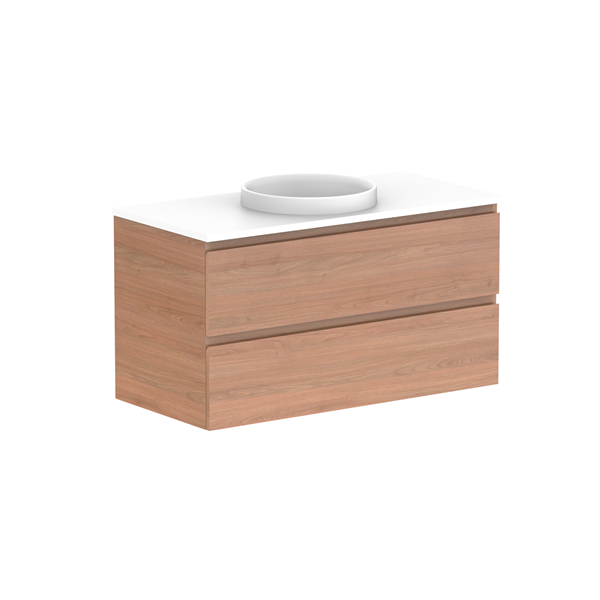 ADP Glacier Pro All Drawer Twin Vanity with Caesarstone Countertop - Modern Bathroom Vanity Set with Soft Close Drawers for Master Bath & Guest Bath Remodel