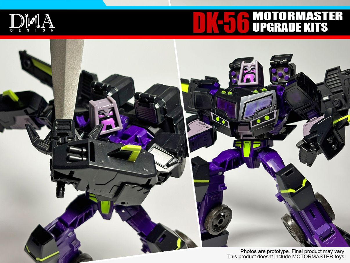 DNA Design DK 56 Upgrade Kit for Transformers Animated Universe Motormaster - Perfect for Collectors & Custom Figure Display