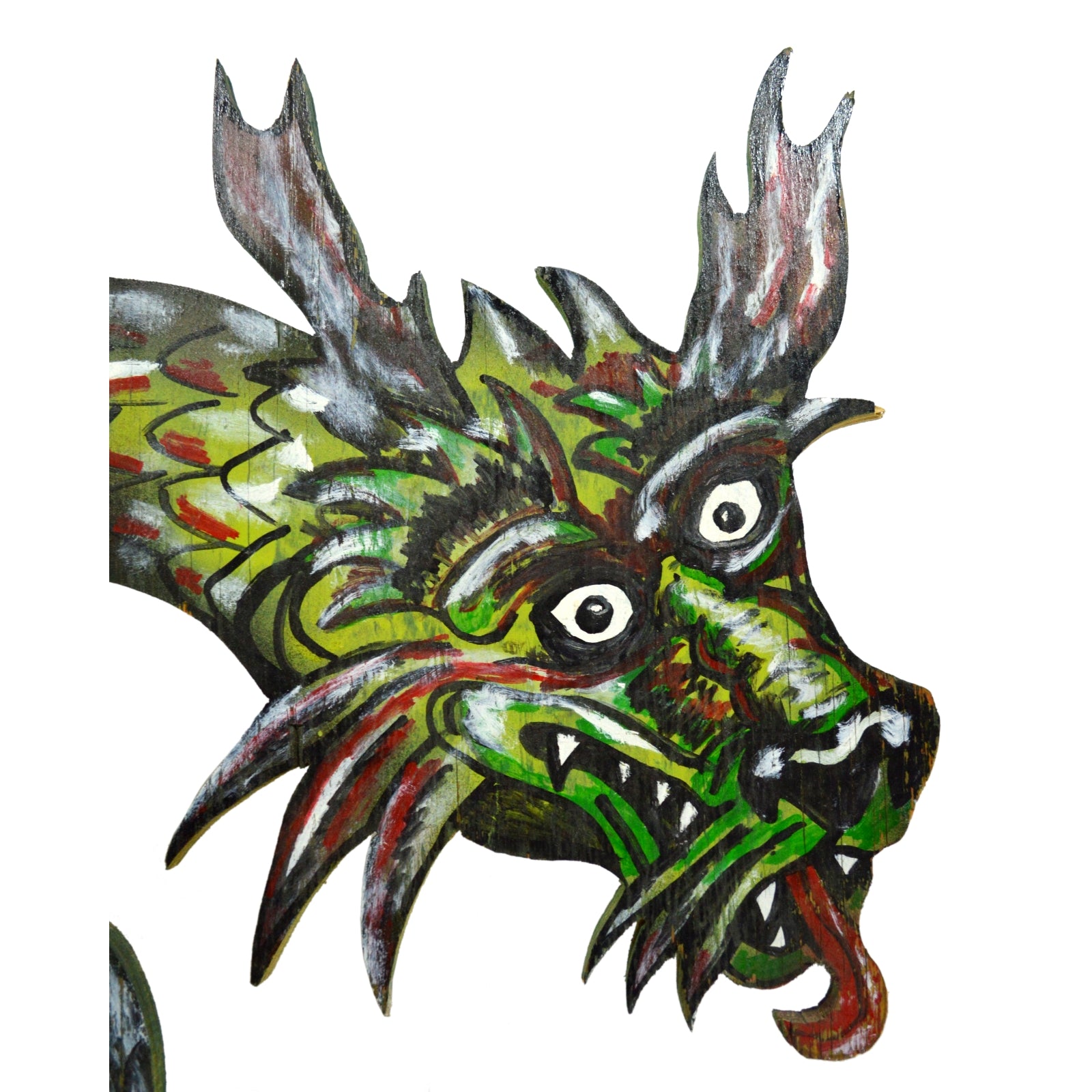 Unique Handmade OOAK Ink Works Tattoo & Piercing Sign - 48 Dragon Design - Perfect for Tattoo Parlors, Body Art Studios & Alternative Decor
