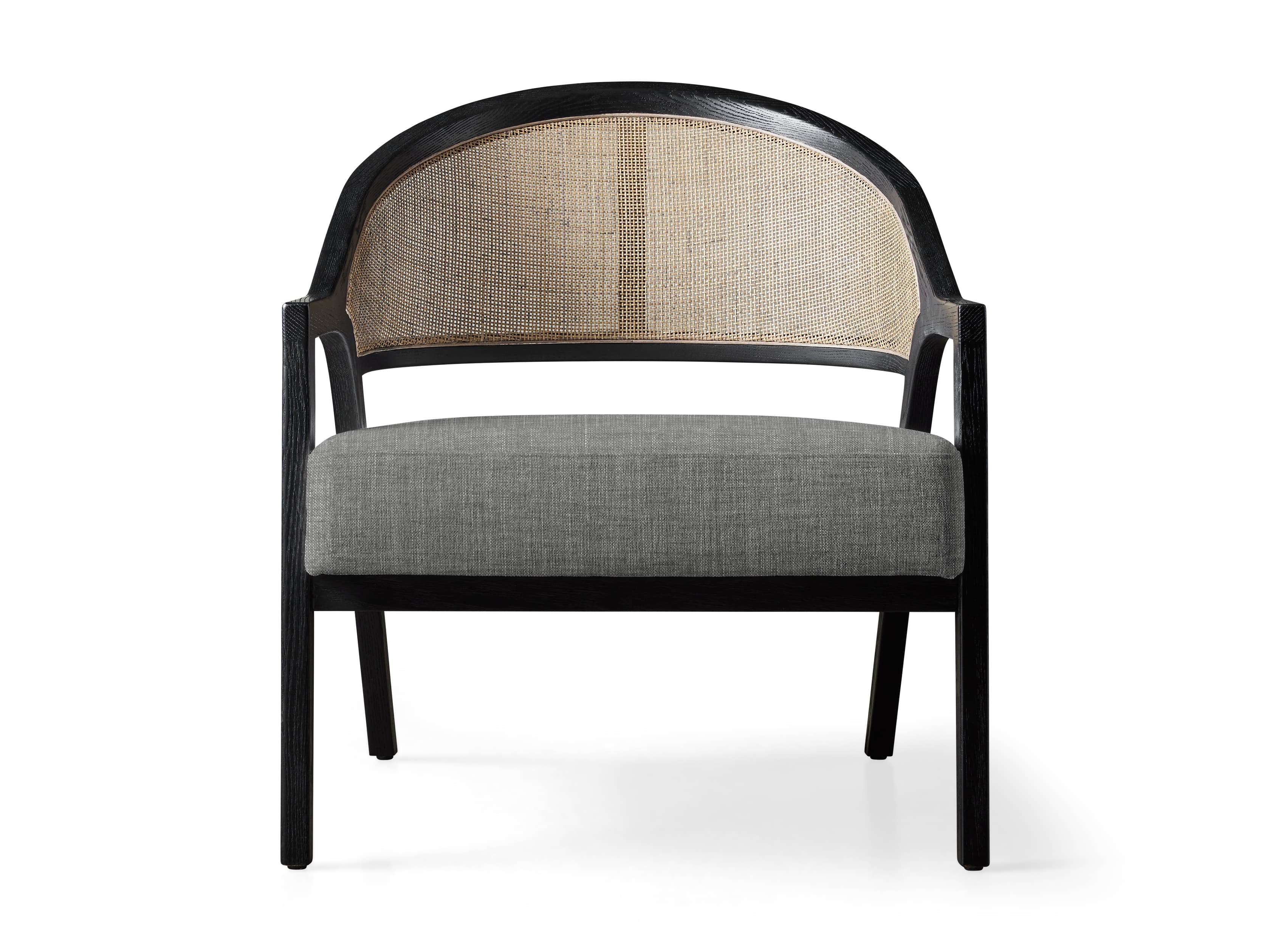 Aimee Chair in Nomad Snow - Modern Accent Chair for Living Room, Bedroom & Office - Comfortable Mid-Century Style Armchair with Soft Fabric Upholstery - Perfect for Reading, Relaxing or Home Decor