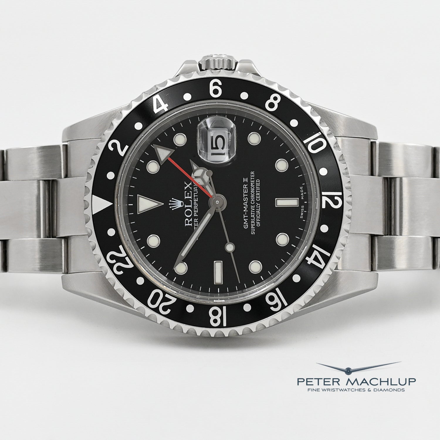 Authentic Rolex GMT-Master II 2005 Stainless Steel Men's Watch - Perfect for Travel, Business & Luxury Collectors