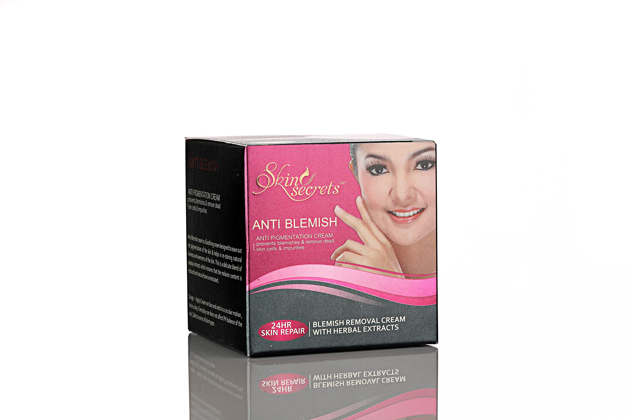 Skin Secrets Anti Blemish Cream 50g - Acne Treatment for Clear Skin | Reduce Breakouts & Dark Spots | Perfect for Daily Skincare Routine & Travel