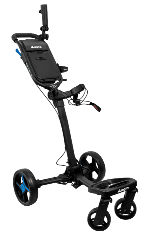 Axglo Flip n' Go Pro Folding Travel Luggage Cart - Lightweight Portable Hand Truck for Airports, Hotels & Shopping Trips