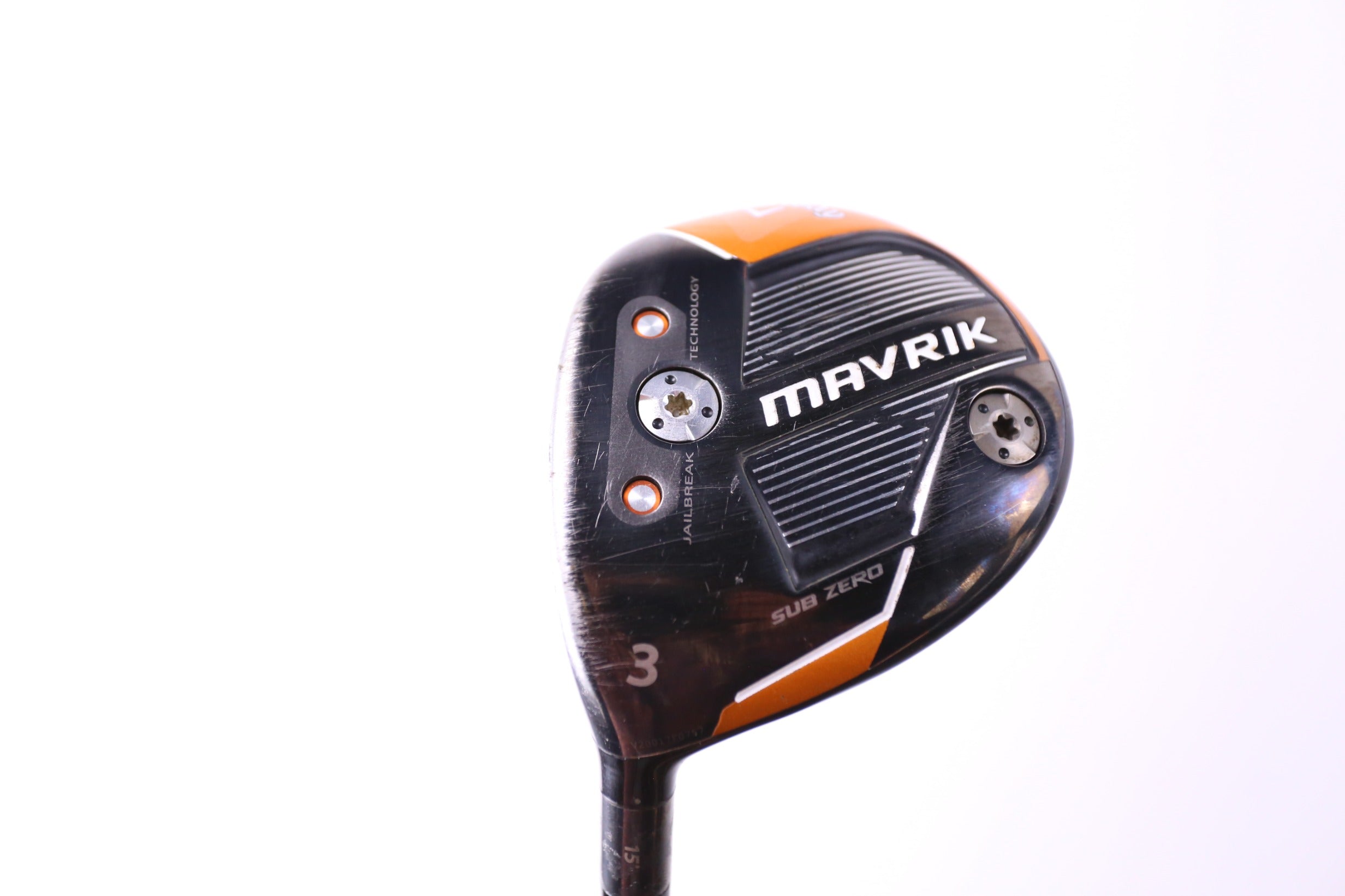Used Callaway Mavrik Sub Zero 3 Wood Left Handed 15° Golf Club - Extra Stiff Flex for Long Distance Shots | Perfect for Left-Handed Golfers on the Fairway