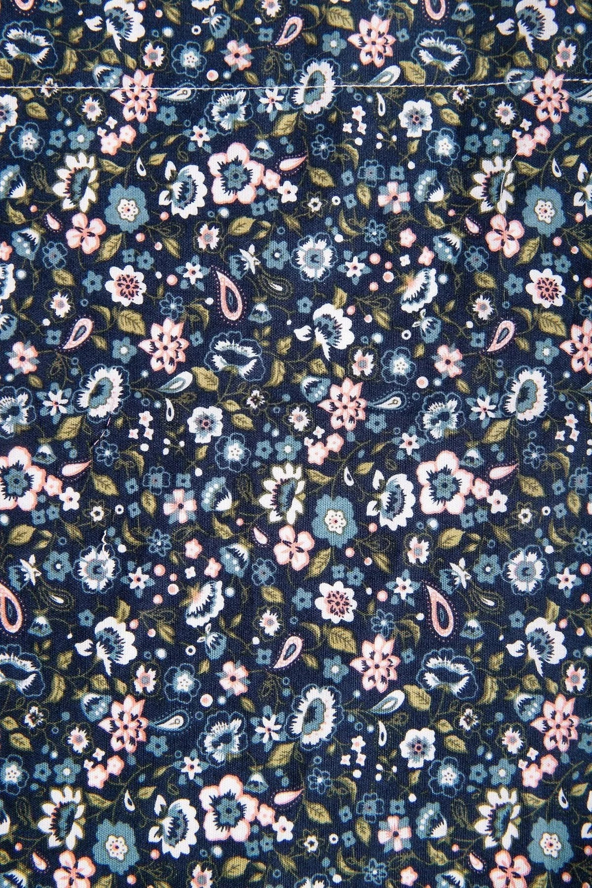 Floral Navy Bandana - Stylish Cotton Bandana for Women & Men - Perfect for Fashion Accessories, Headbands, Hair Ties, and Outdoor Activities