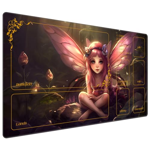 Pink Fairy Sitting Flower Meadow