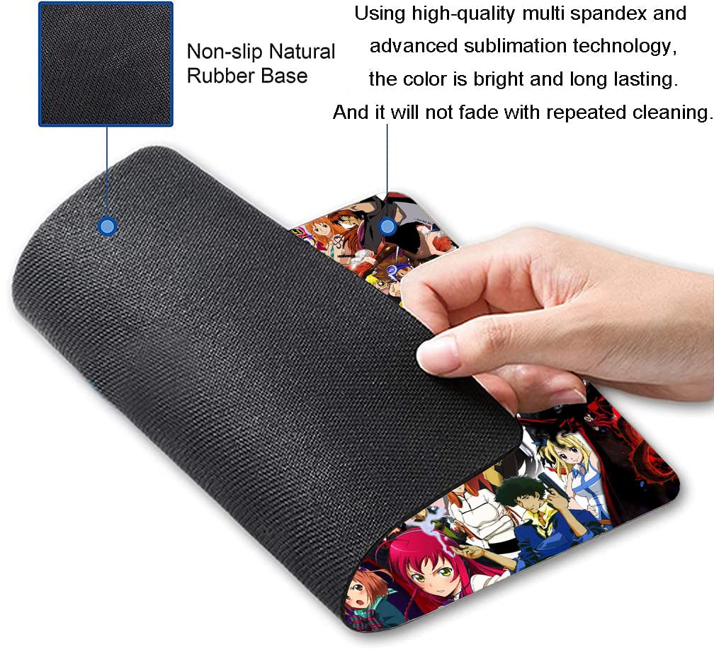 Anime Gaming Mouse Pad with Anti-Slip Rubber Base - Large Non-Slip Desk Mat for PC, Laptop & Office Use - Perfect for Work, Gaming & Home Office (Style A-02)