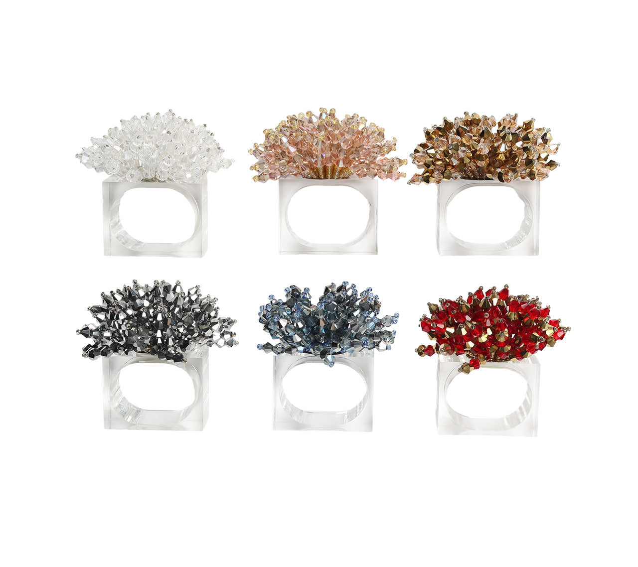 Elegant Napkin Rings Set of 4 - Premium Stainless Steel Dinnerware Accessories for Wedding, Holiday & Formal Dining Table Decor