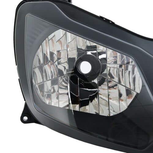 Kawasaki Ninja ZX12R 2002-2005 Replacement Front Headlight Assembly - Clear TCMT Headlamp Set for Motorcycle Lighting Upgrade - Perfect for Night Riding & Custom Builds