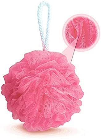 Premium Round Bath Sponge Loofah for Women & Men - Exfoliating Shower Pouf, Set of 3 (Assorted Colors) - Gentle Skin Cleansing for Daily Shower & Spa Use