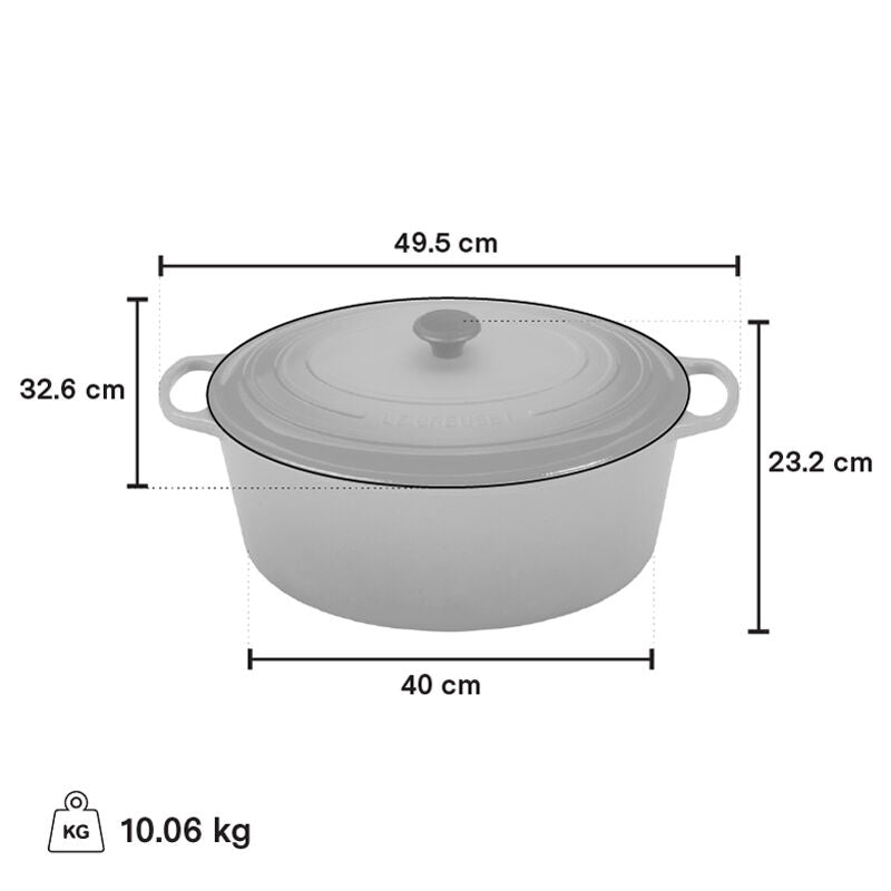 Le Creuset 13.9 Quart Enameled Cast Iron Dutch Oven - Cherry Red | Perfect for Braising, Stewing & Slow Cooking Soups