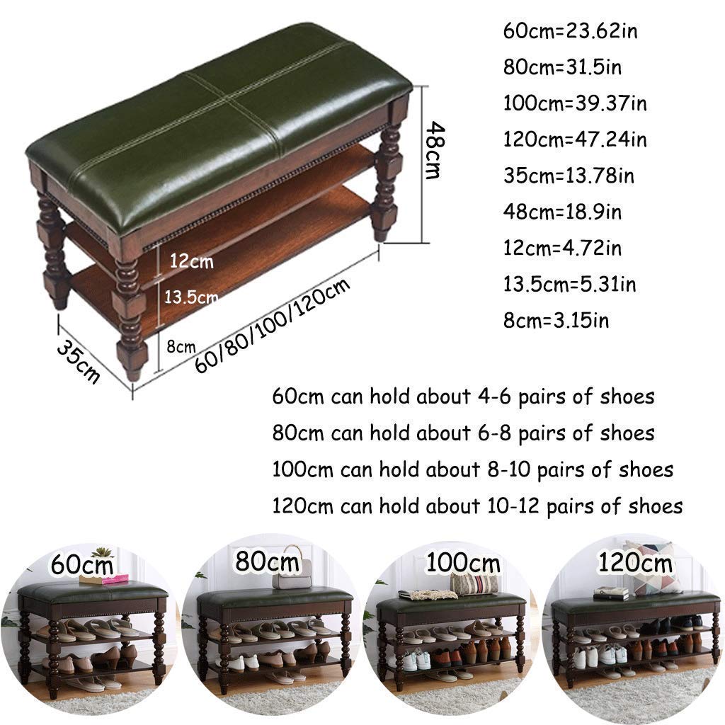 Solid Wood Hallway Bench with Shoe Storage - Multifunctional Entryway Shoe Cabinet with Cushion - Perfect for Home Entrance, Training Centers & Office Lobbies (Color Options Available)