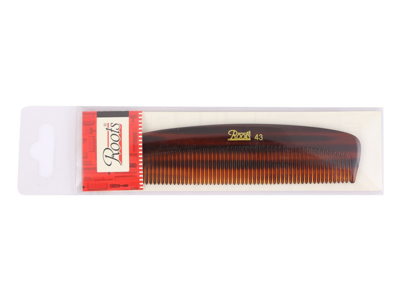 Roots Pocket Hair Comb - Fine Rounded Teeth for Gentle Detangling - Damage-Free Styling for Men & Women (Model 43) - Perfect for Travel, Purse & Everyday Hair Care