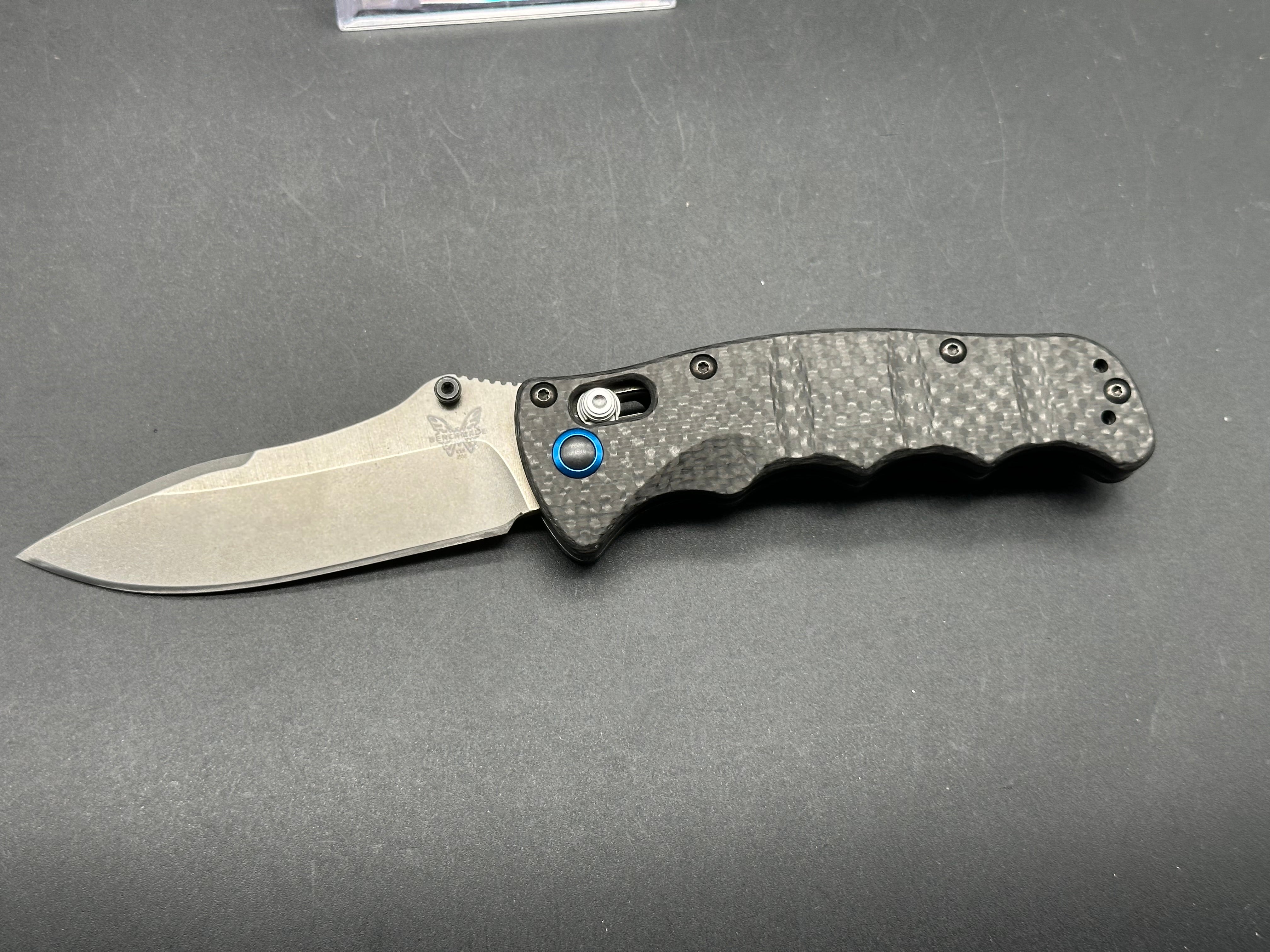 Benchmade Nakamura Carbon Fiber Folding Knife - S90V Steel Blade, Lightweight & Durable - Perfect for EDC, Outdoor Adventures & Tactical Use