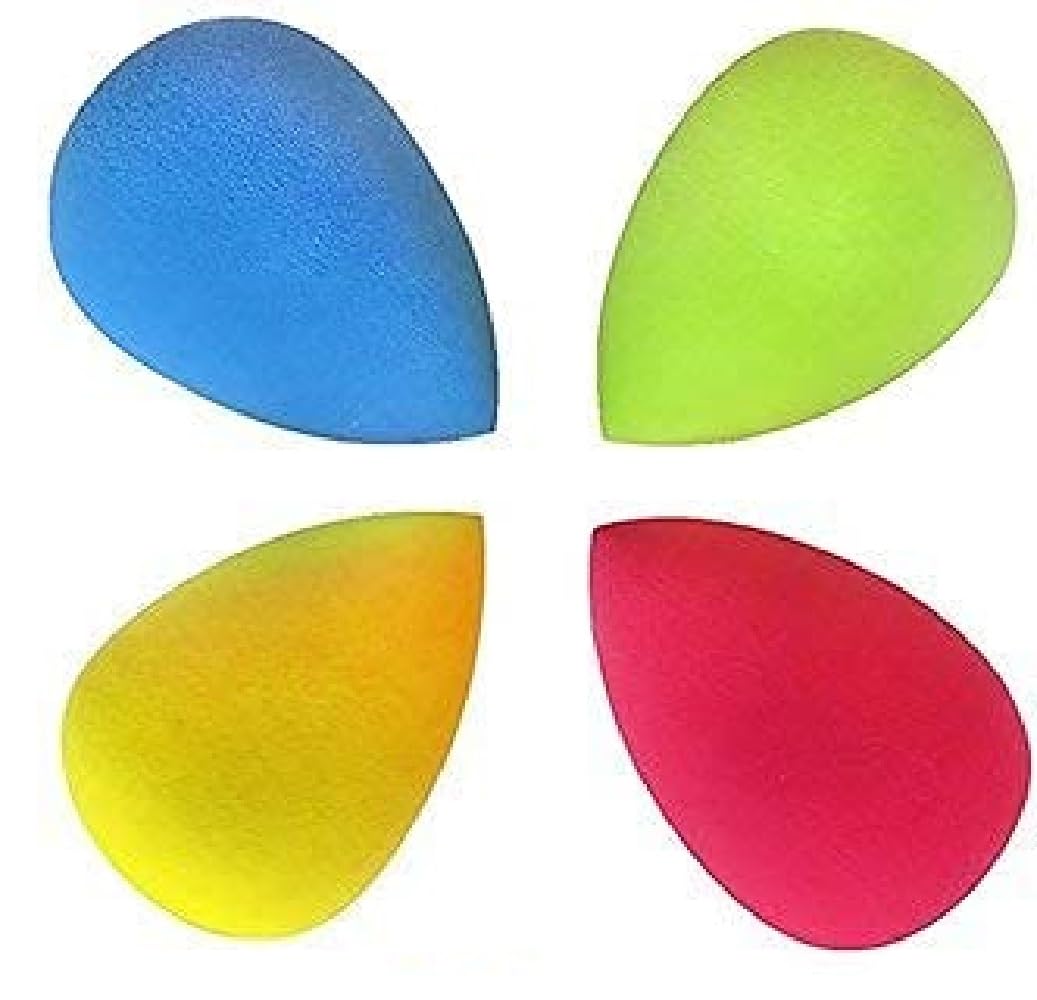 ZAUKY Professional Makeup Sponges - 4 Pack Beauty Blenders for Flawless Foundation & Concealer Application - Soft, Durable & Multicolor - Perfect for Everyday Makeup & Travel