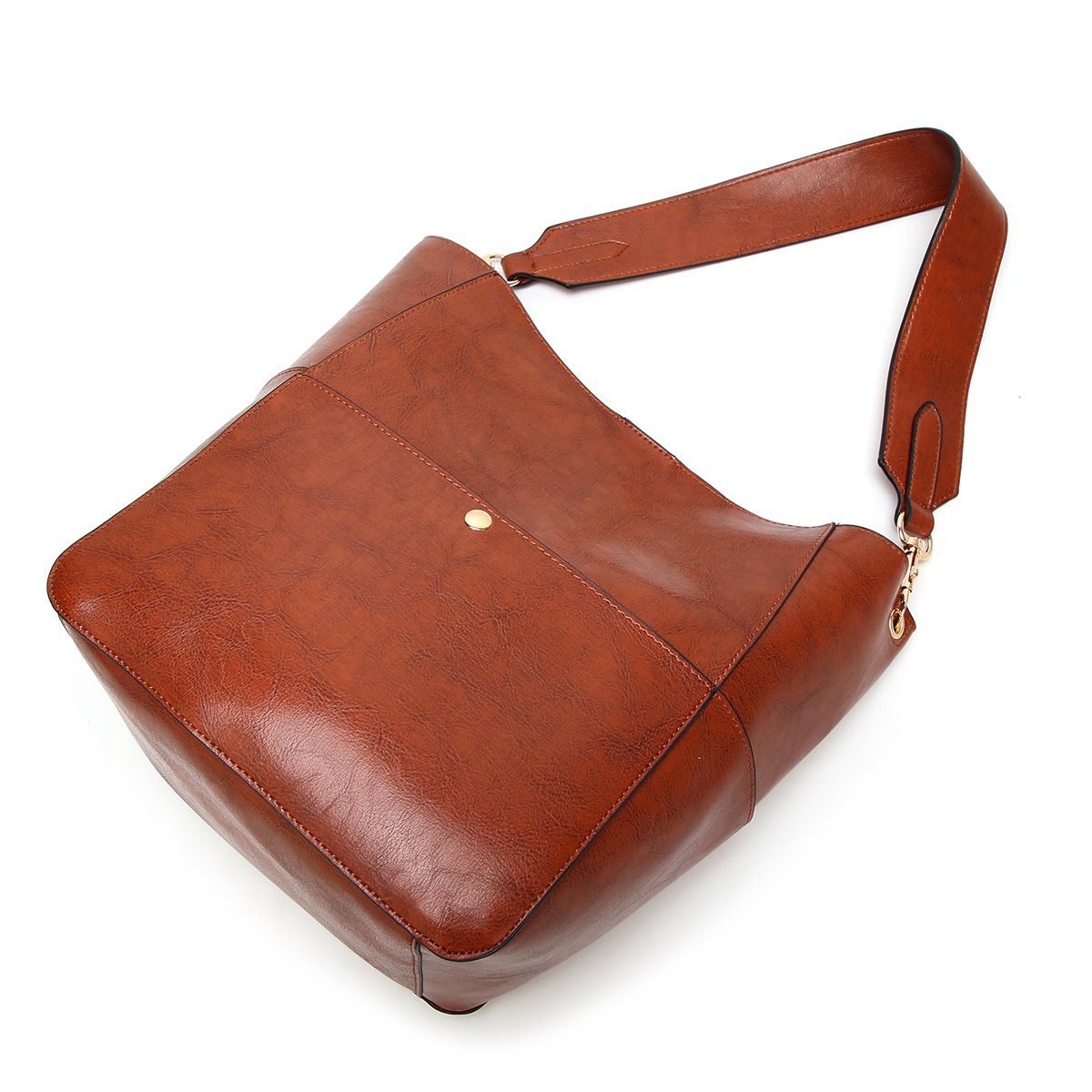 Molodo Women's PU Leather Handbag - Stylish Bucket Tote & Medium Satchel Hobo Purse for Work, Travel & Daily Use | Designer Shoulder Bag
