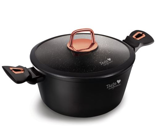 Premium Black Rose Casserole Dish - Elegant & Durable Ceramic Cookware for Baking, Roasting & Serving | Perfect for Family Dinners, Holiday Meals & Gourmet Cooking