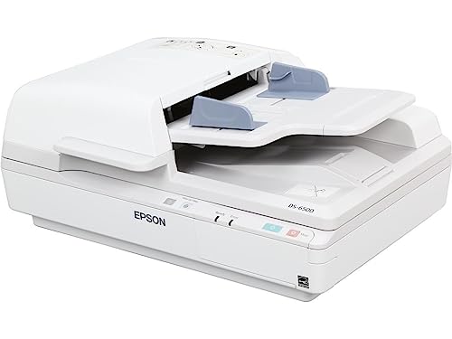 Epson WorkForce DS-6500 High-Speed Document Scanner - 1200 x 1200 dpi Resolution, B11B205221 Model | Perfect for Office, Home & Small Business Document Digitizing