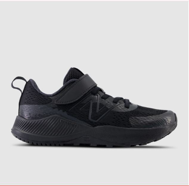 New Balance Kids DynaSoft Nitrel V5 Hook & Loop Trail Running Shoes - Black | Lightweight & Durable for Outdoor Adventures & Daily Play