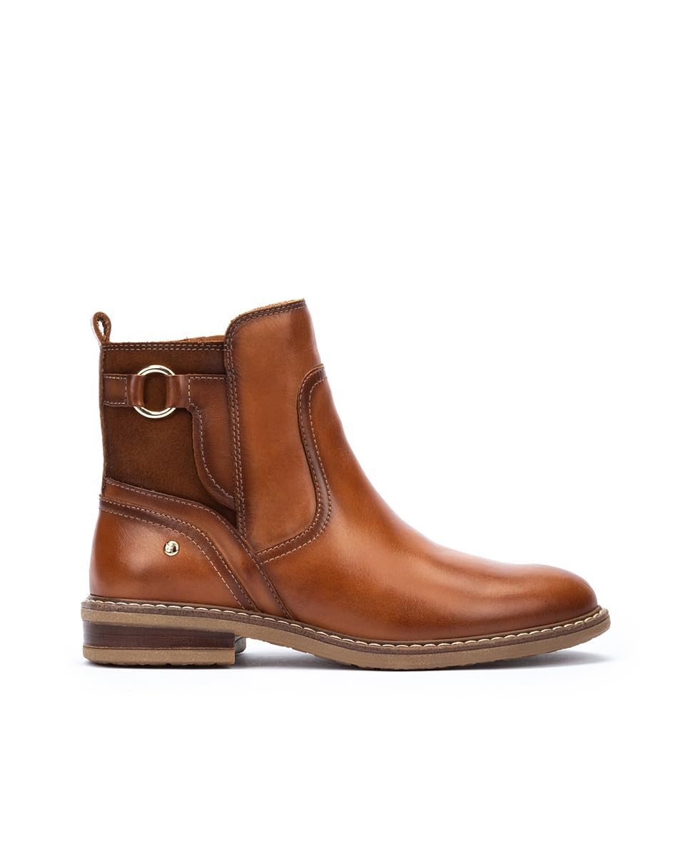 PIKOLINOS Women's Leather Flat Ankle Boots - Aldaya Style Comfortable Casual Shoes for Walking, Work & Everyday Wear