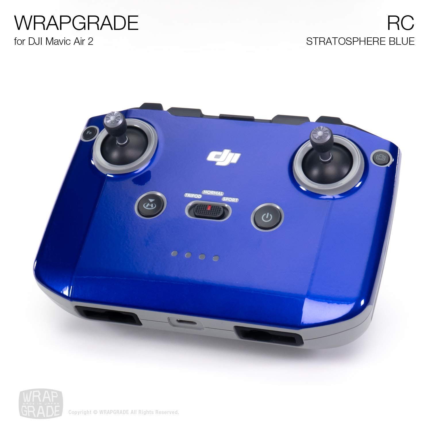Premium DJI Mavic Air 2 Skin Set - Full Body Wrap + Remote Cover + 2 Battery Protectors in Stratosphere Blue | Anti-Scratch Protection for Drone Accessories | Perfect for Outdoor Aerial Photography & Travel Adventures