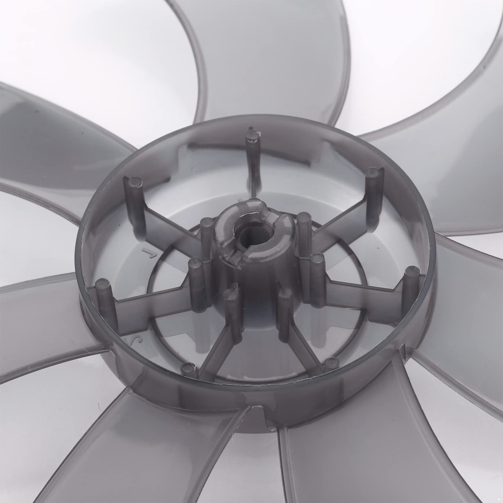 FEESHOW 7-Blade Plastic Fan Replacement Kit with Nut Cover - Compatible with 16 Inch Pedestal, Stand & Table Fans - Durable Gray Accessories for Home, Office & Outdoor Cooling