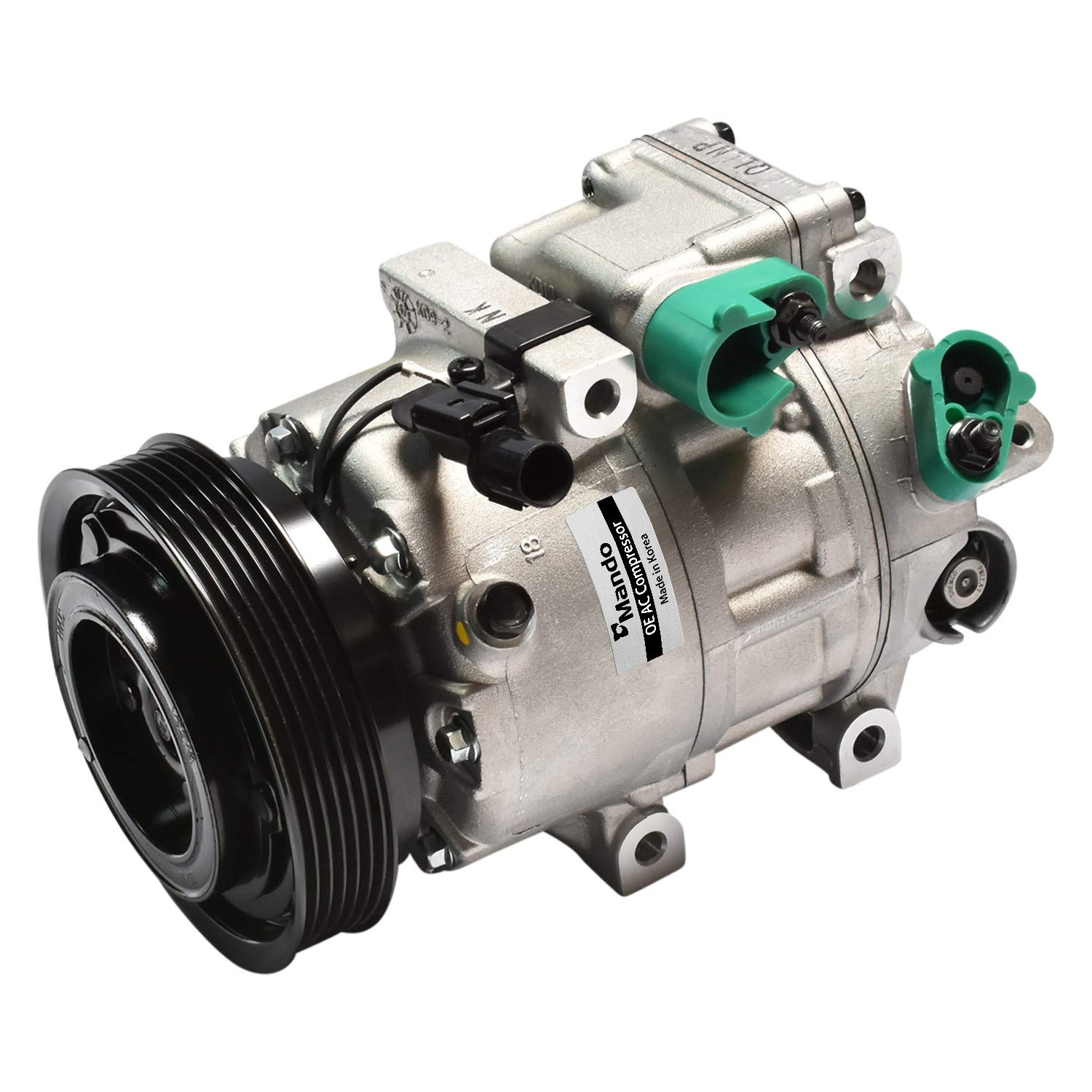Original Equipment Mando 10A1091 AC Compressor - High Performance Replacement for Car Air Conditioning System | Perfect for Vehicle Cooling & Climate Control Maintenance