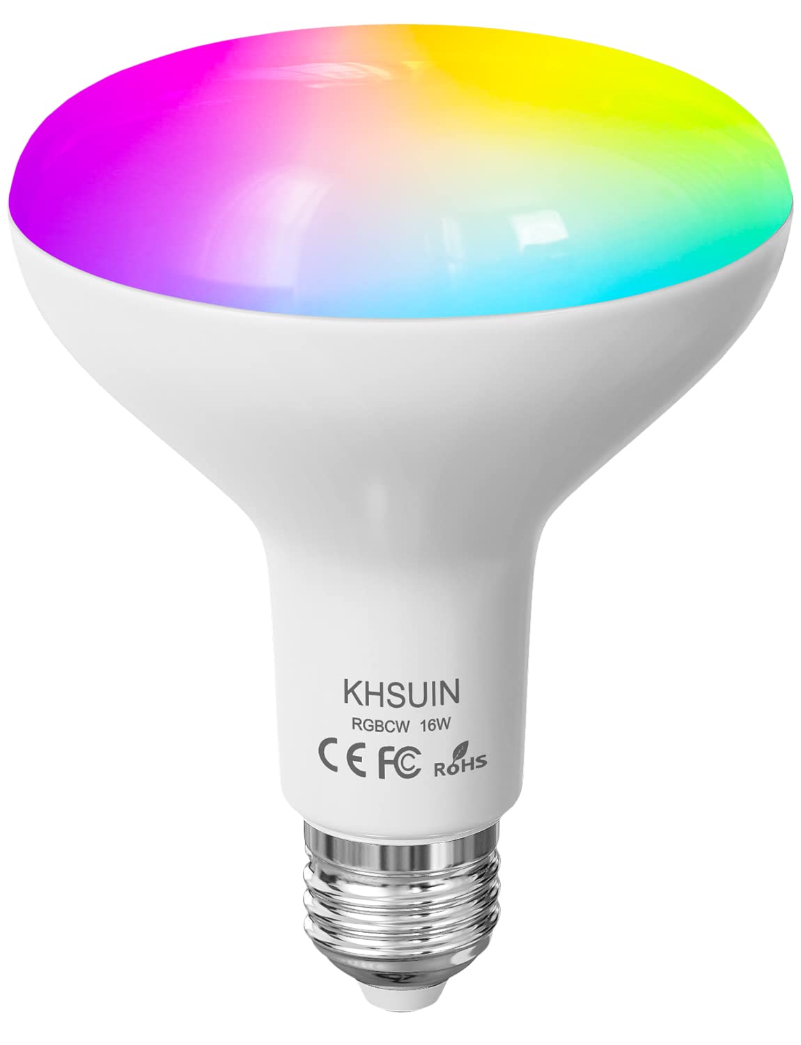 Upgrade Smart Bulb - 16W 1600 Lumen (150W Equivalent) Ultra Bright LED Full Color Changing Light Bulb - Works with Alexa & Google Home (No Hub Required) - 2.4G WiFi BR30 Flood Smart Bulb - Perfect for Bedroom, Living Room & Home Theater Lighting