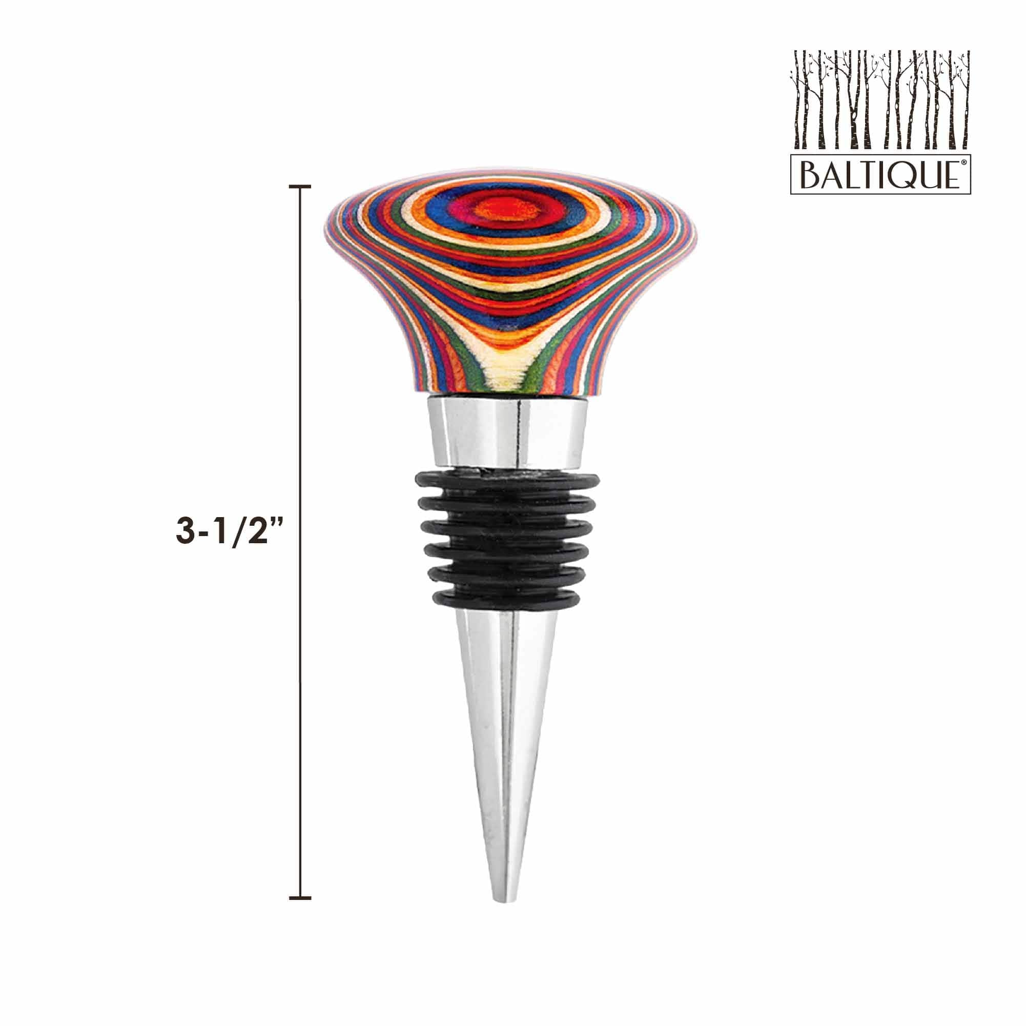 Baltique® Marrakesh Collection Decorative Glass Bottle Stopper - Elegant Wine & Olive Oil Bottle Sealer for Home Bar, Kitchen & Gift Giving