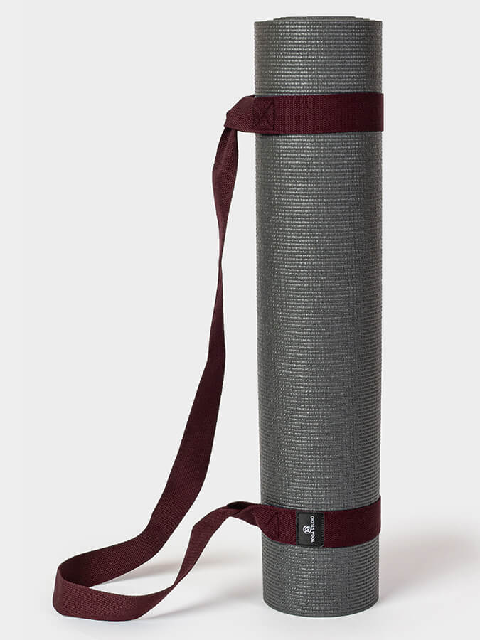 Organic Cotton Yoga Mat Strap Carrier for Yoga Studio - Premium Yoga Mat Holder with Adjustable Shoulder Strap - Perfect for Yoga Class, Gym, Travel & Outdoor Workouts