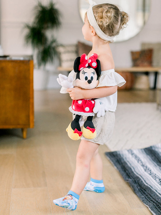 Disney Princess Kids Grip Socks 2 Pack - Non-Slip Toddler Socks for Girls - Perfect for Playtime, School & Home Activities