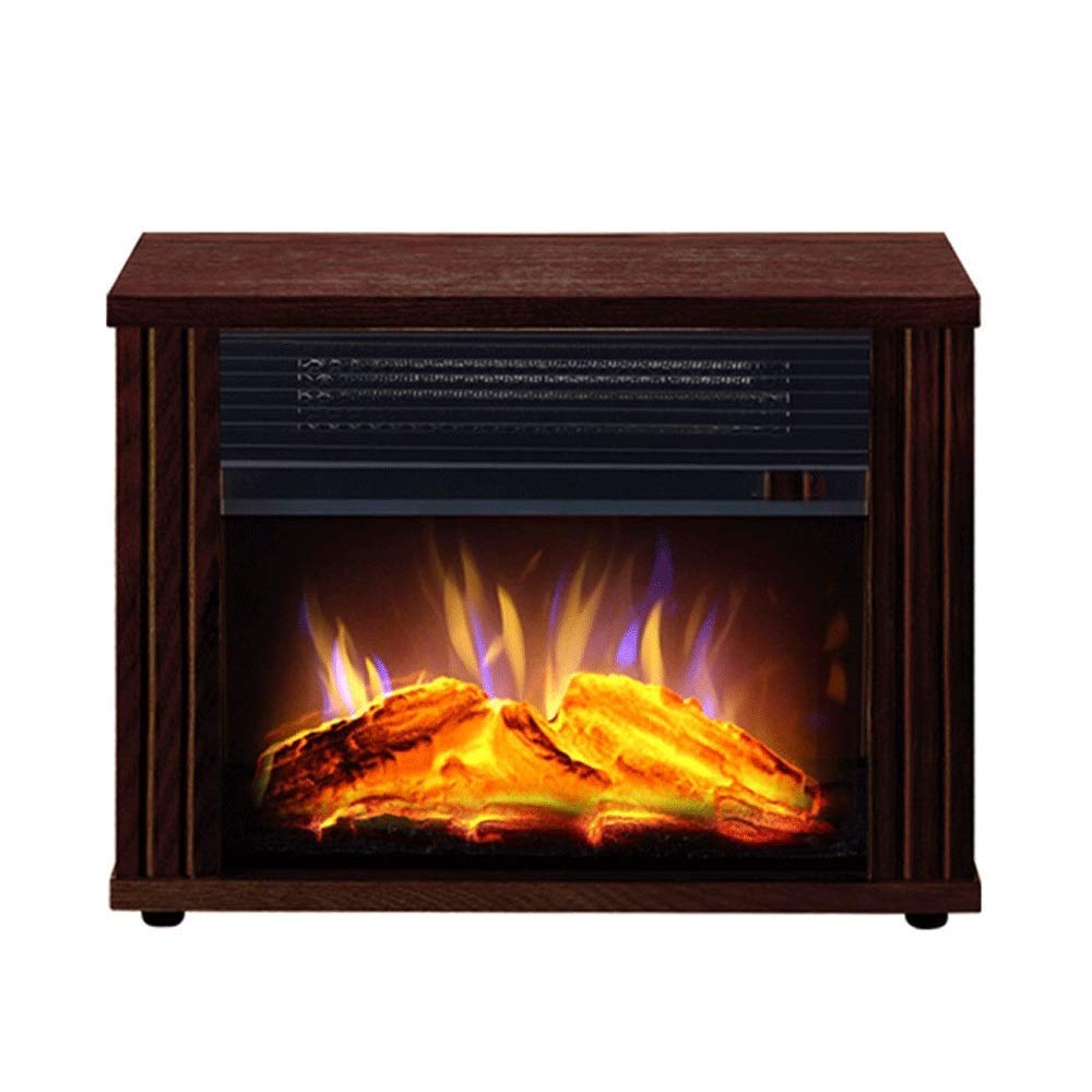Electric Fireplace Heater with Realistic Flame Effect - 900W/1800W Log Burner Stove (34x17x25cm) - Perfect for Living Room, Bedroom & Office Warming Decor