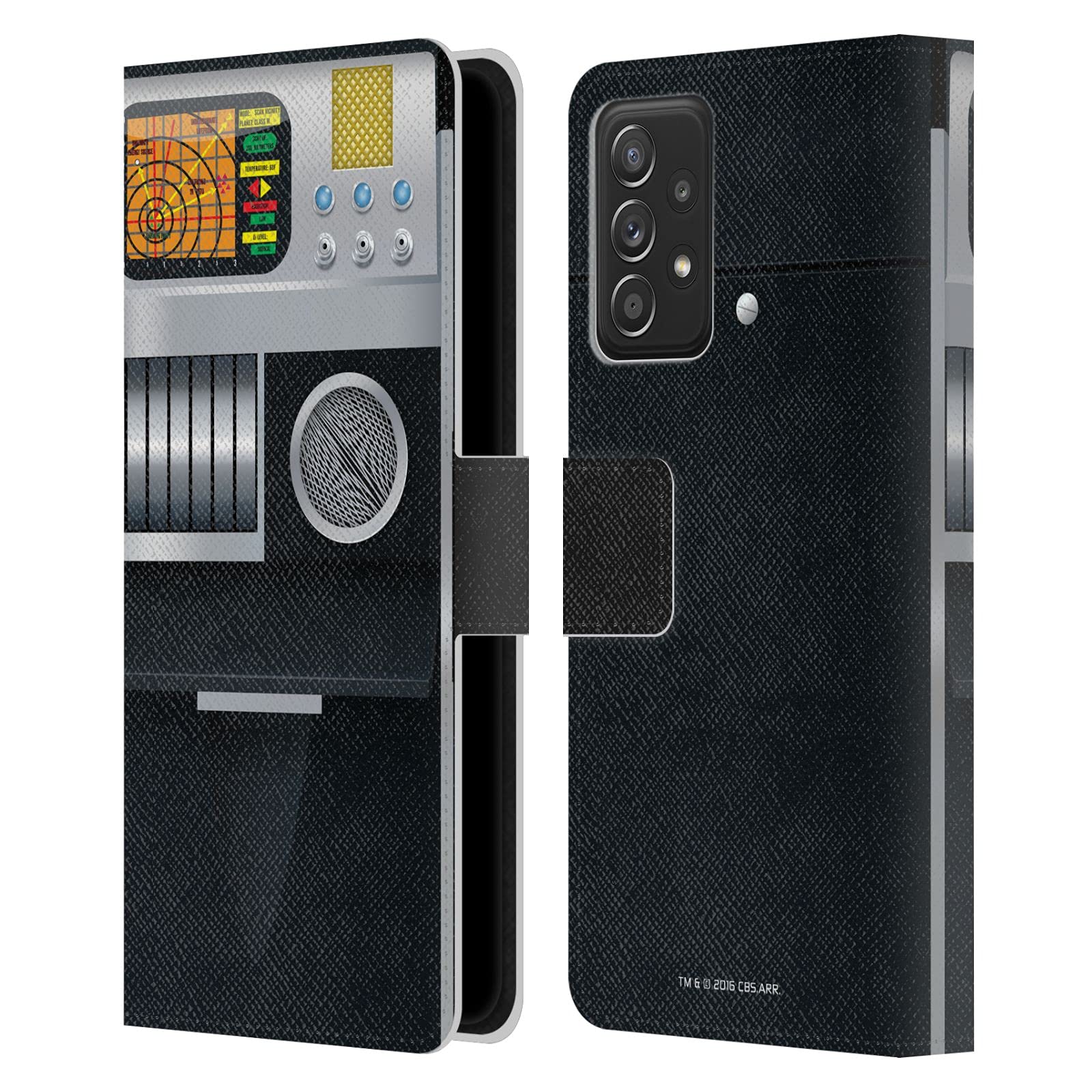 Official Star Trek Tricorder Leather Wallet Case for Samsung Galaxy A53 5G (2022) - Licensed Galaxy A53 Phone Cover with Sci-Fi Design - Perfect for Trekkies & Tech Fans at Work, Travel & Conventions