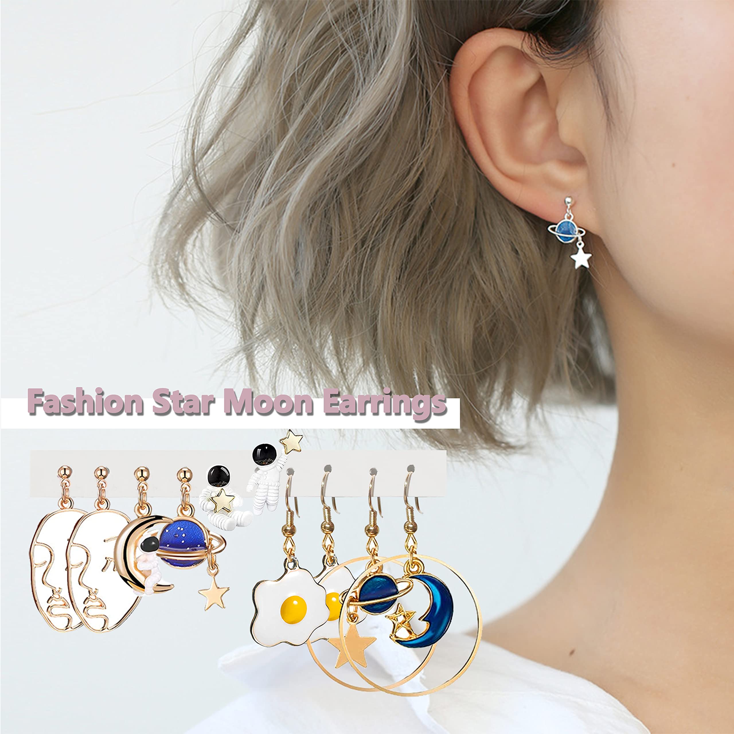 30-40 Pairs Funny Cute Earrings for Women - Gummy Bear, Duck, Mushroom, Fruit & Flower Dangle Drop Earrings - Bulk Whimsical Aesthetic Jewelry for Parties, Gifts & Everyday Wear