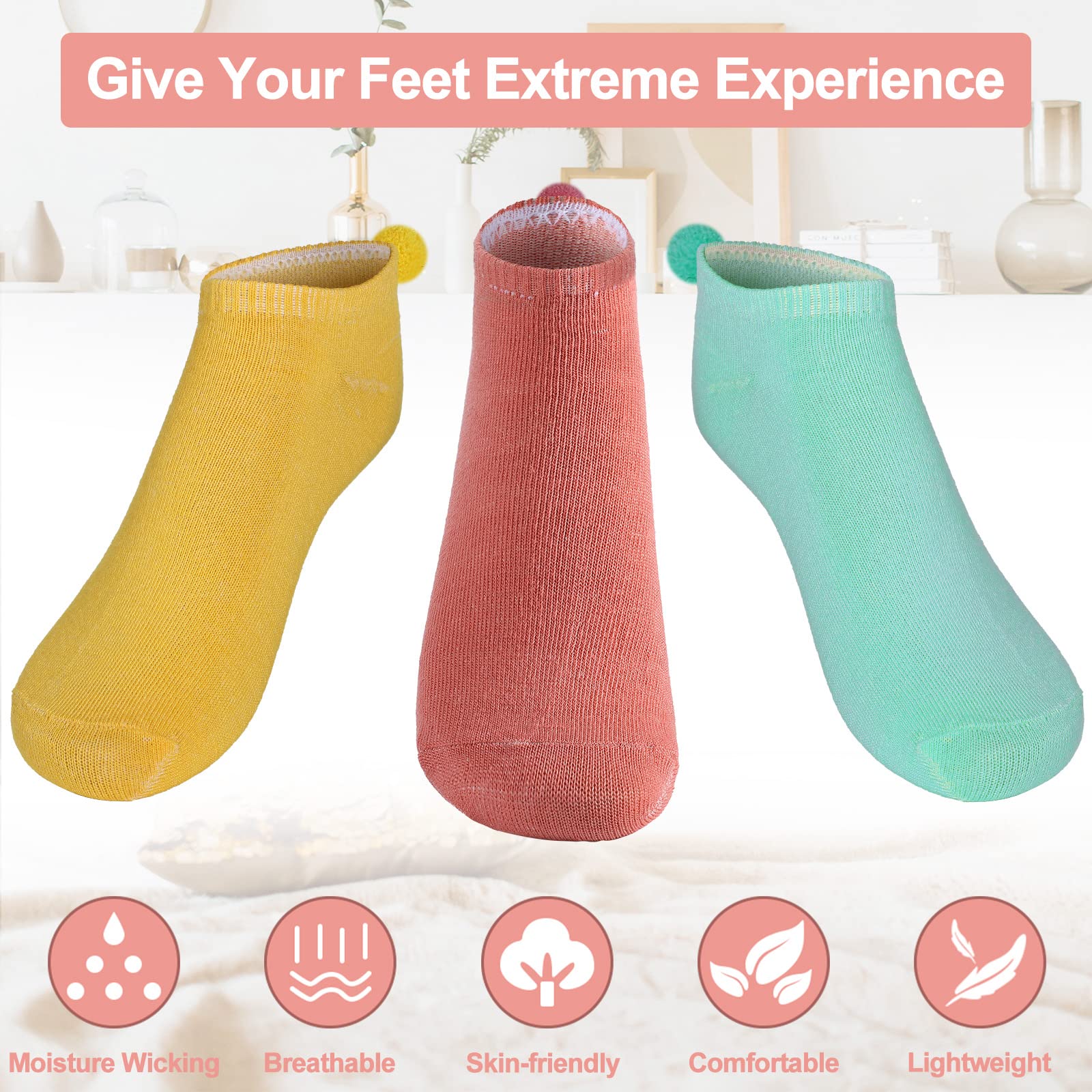 Vicenpal 8 Pairs Women's Fluffy Pom Pom Ankle Socks with Adorable Balls - Soft Seamless Cosplay Socks for Winter, Christmas Gifts & Cute Outfits