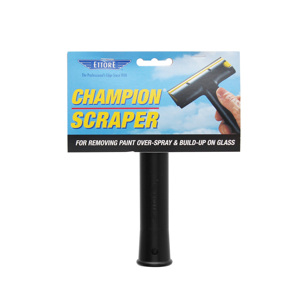 Ettore Champion Scraper 5 Inch/12cm - Heavy Duty Window & Surface Cleaning Tool for Home, Kitchen, Glass, Tiles - Professional Grade Scraper with Comfort Grip Handle
