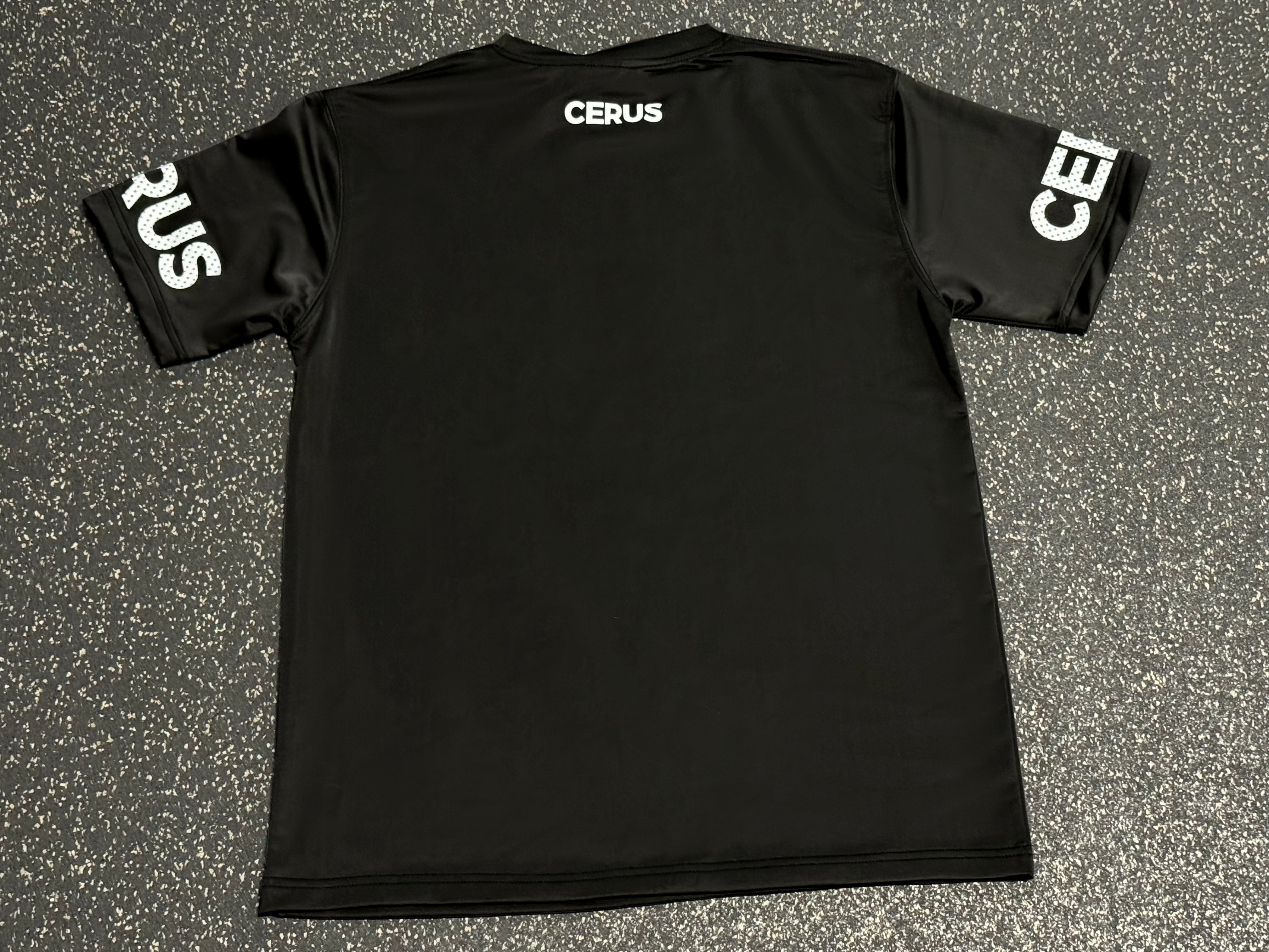Cerus Black Fusion Men's T-Shirt - Premium Cotton Comfort Fit Tee for Casual Wear & Gym Workouts