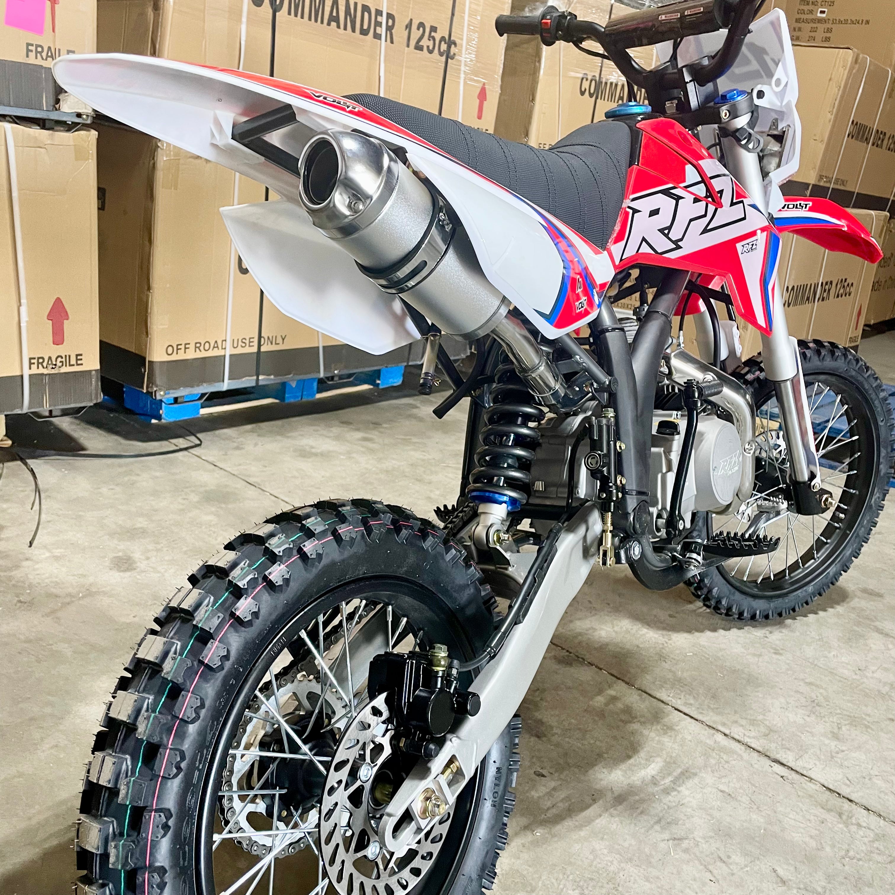 Apollo X19 125cc Dirt Bike with LED Headlight - Off-Road Motorcycle for Adults & Teens - Perfect for Trail Riding, Motocross & Backyard Adventures