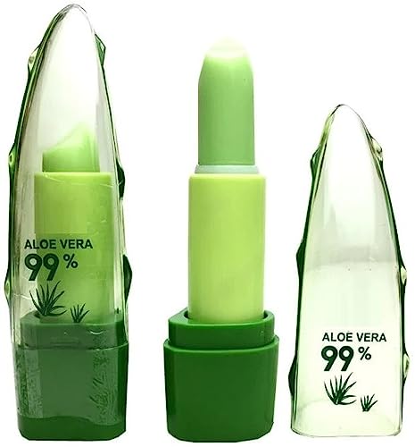 Organic Aloe Vera Lip Balm for Dry & Chapped Lips - Hydrating & Soothing Lip Care - Perfect for Winter, Hiking & Daily Use