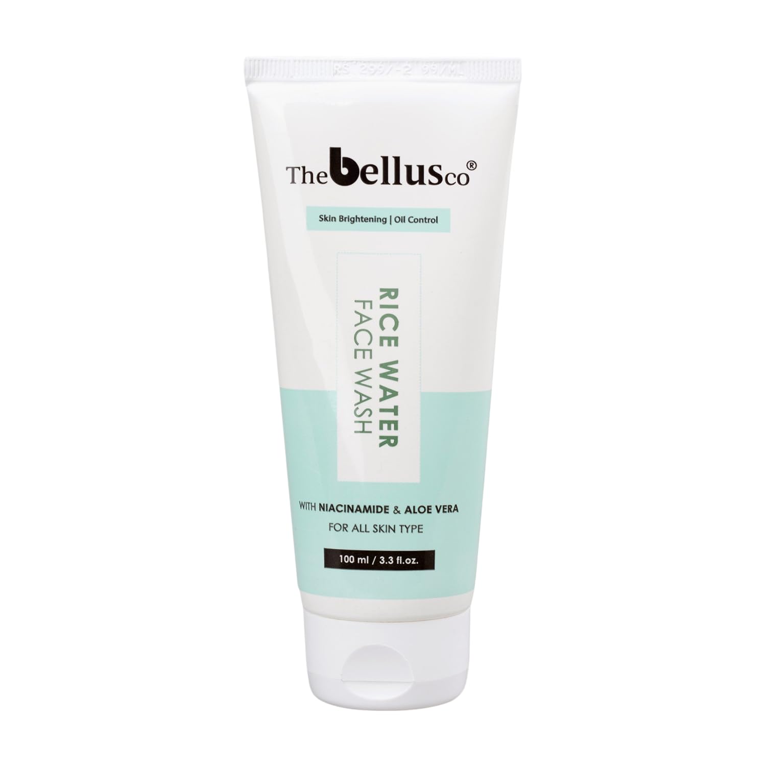 THEBELLUSCO Rice Water Face Wash - Brightening & Oil Control with Niacinamide & Aloe Vera | Korean Skincare for Glowing Skin | Gentle Cleanser for All Skin Types | Perfect for Daily Skincare Routine