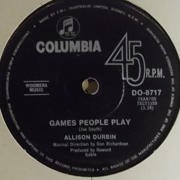 Allison Durbin - Games People Play Vinyl Record LP (VG+ Condition) - Perfect for Vintage Music Collectors & 70s Soul Enthusiasts