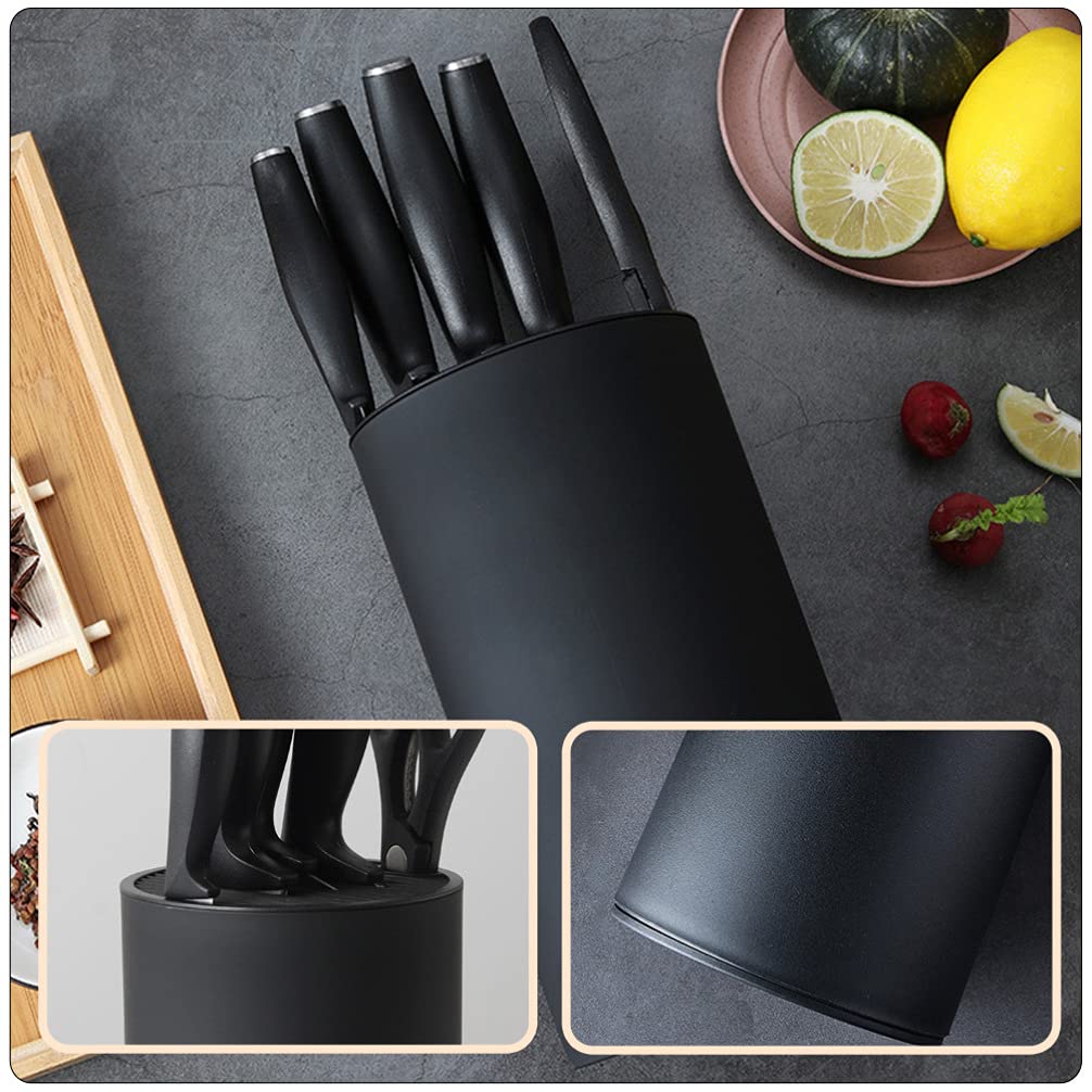 1pc Plastic Knife Holder - Kitchen Utensil Organizer & Storage Stand for Forks, Spoons, Cutlery - Durable Kitchen Accessory for Countertop, Drawer Organization - Perfect for Home, Restaurant, Office Use