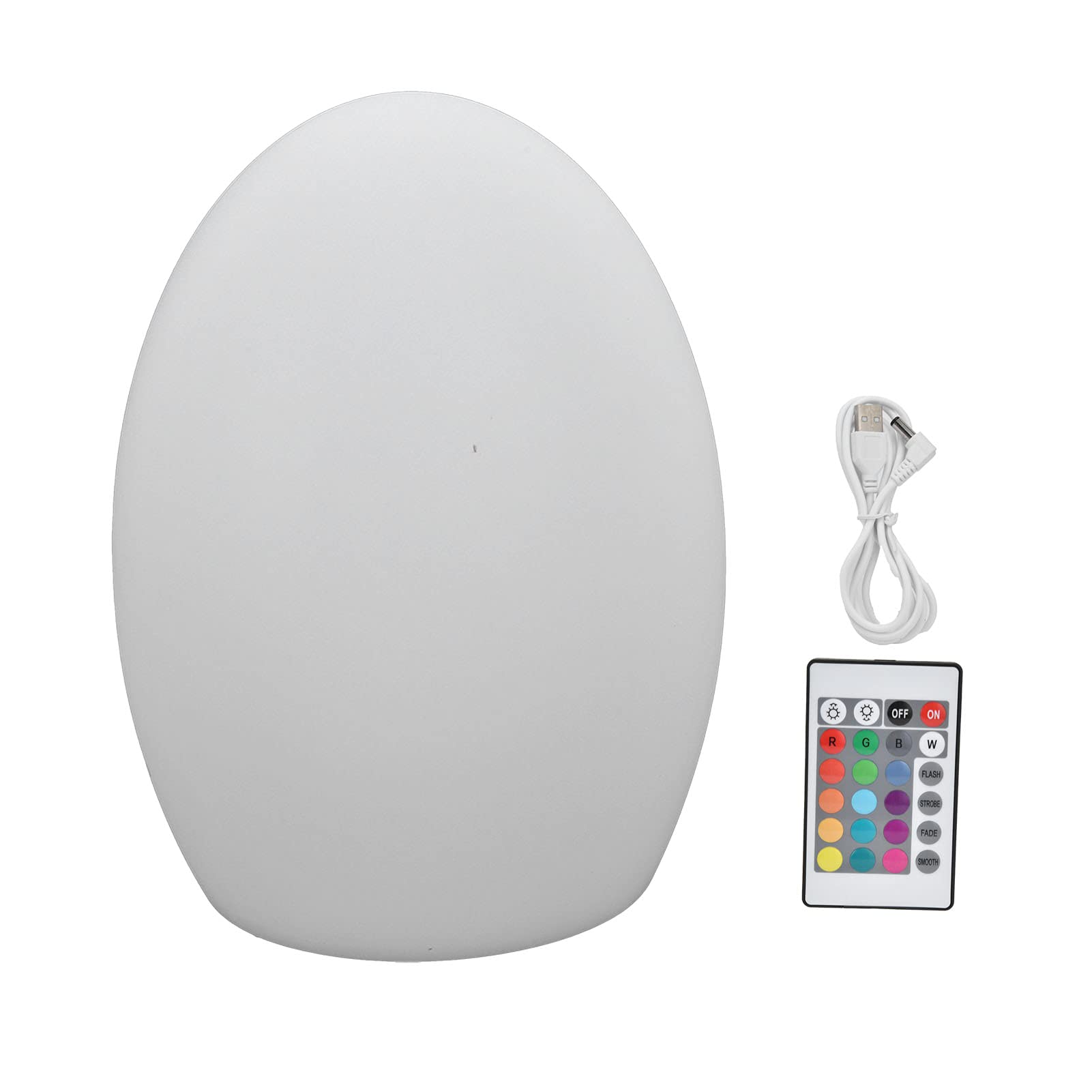 RGBW LED Night Light - IP67 Waterproof Egg Shape Color Changing Atmosphere Light for Restaurant, Bar, Swimming Pool, Garden & Lawn - Perfect for Outdoor Decor, Party Lighting & Landscape Illumination