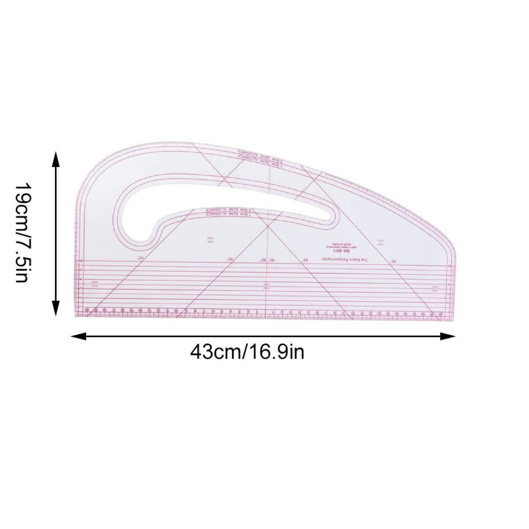 Pattern Maker Ruler for Clothing Design - Professional Sewing Curve Ruler Tailor Tool Set for Dressmaking & DIY Fashion Projects | Perfect for Tailors, Designers & Craft Enthusiasts