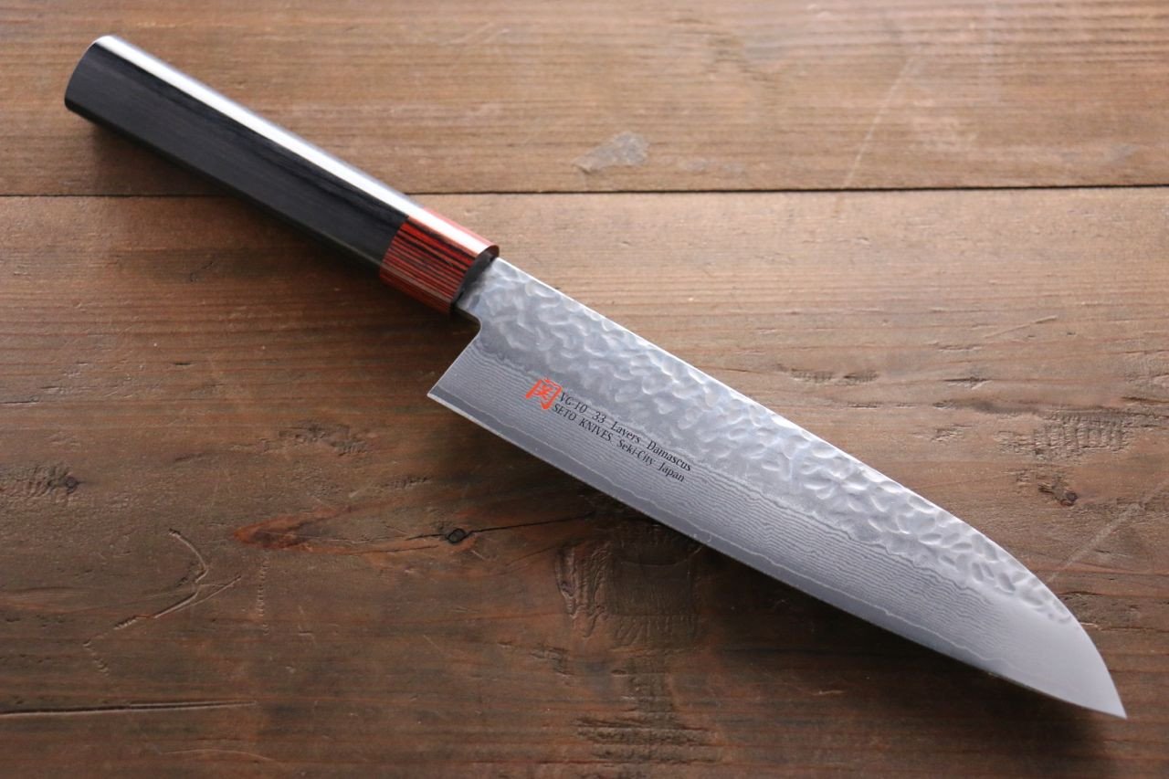Premium Iseya VG10 33-Layer Damascus Japanese Knife Set - 80mm Petty, 150mm Petty, Santoku, Small Santoku, Gyuto 210mm & Sushi Chef Knife - Professional Kitchen Knives for Slicing, Dicing, and Food Preparation