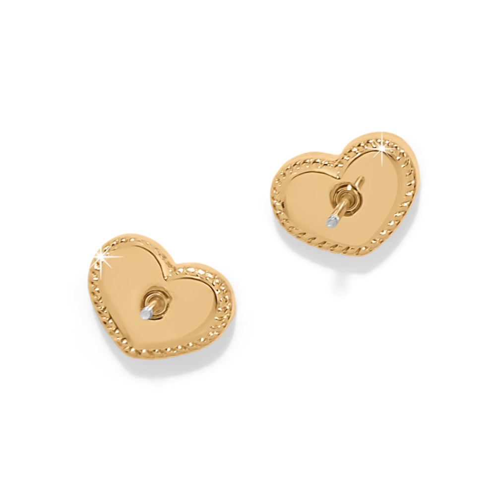 Brighton Illumina Celeste Heart Post Earrings – Elegant Sterling Silver Studs for Women, Perfect for Valentine's Day, Anniversary & Everyday Wear