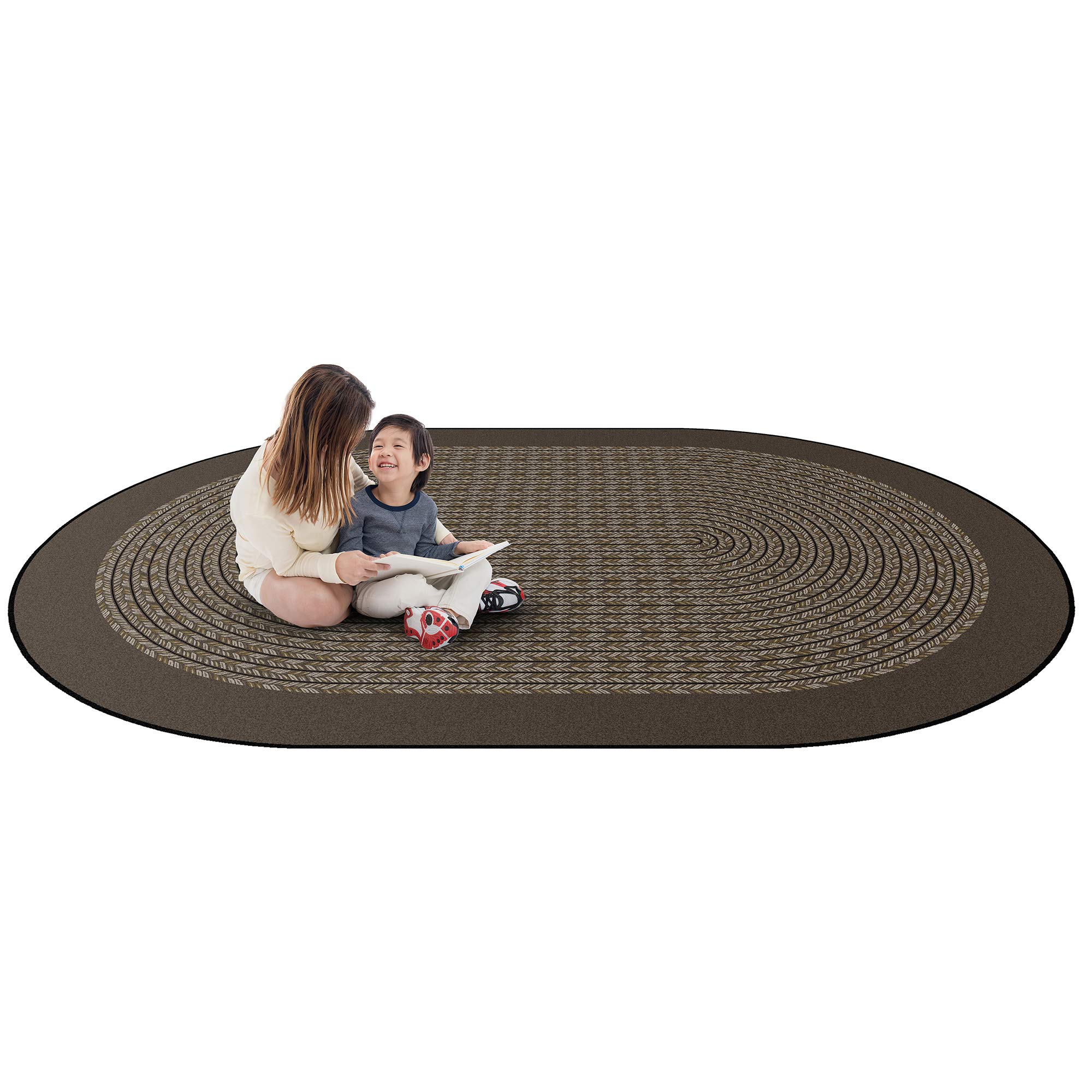 Joy Carpets Like Home Chocolate Brown Area Rug 7'8
